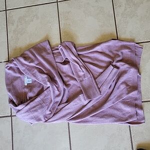 Long sleeve shirt built in scarf